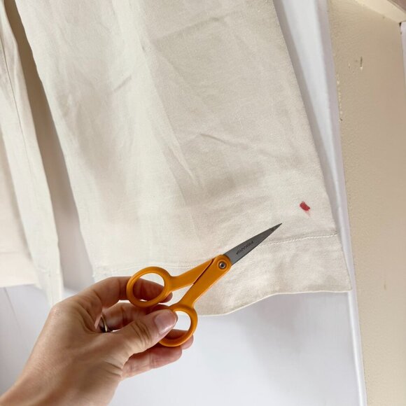 Anthropologie Maeve The Colette Linen Cropped Wide Leg Pants Cream 26 - Picture 4 of 12